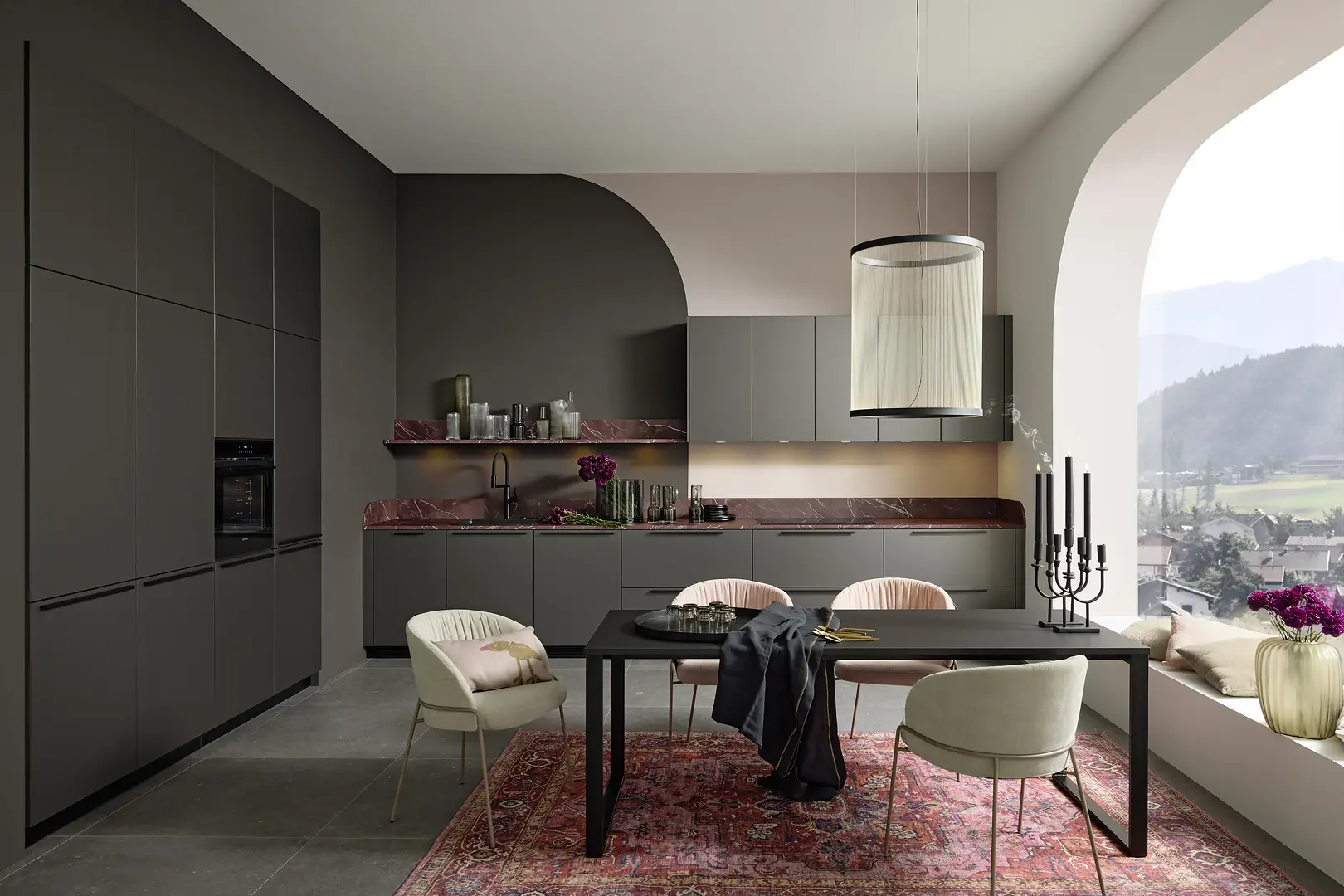 Kuechenformen nolte-l-kueche-pearl-umbra-metallic